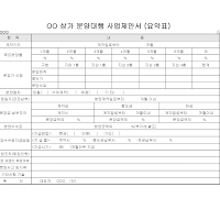 상가분양대행사업제안서 (요약표)